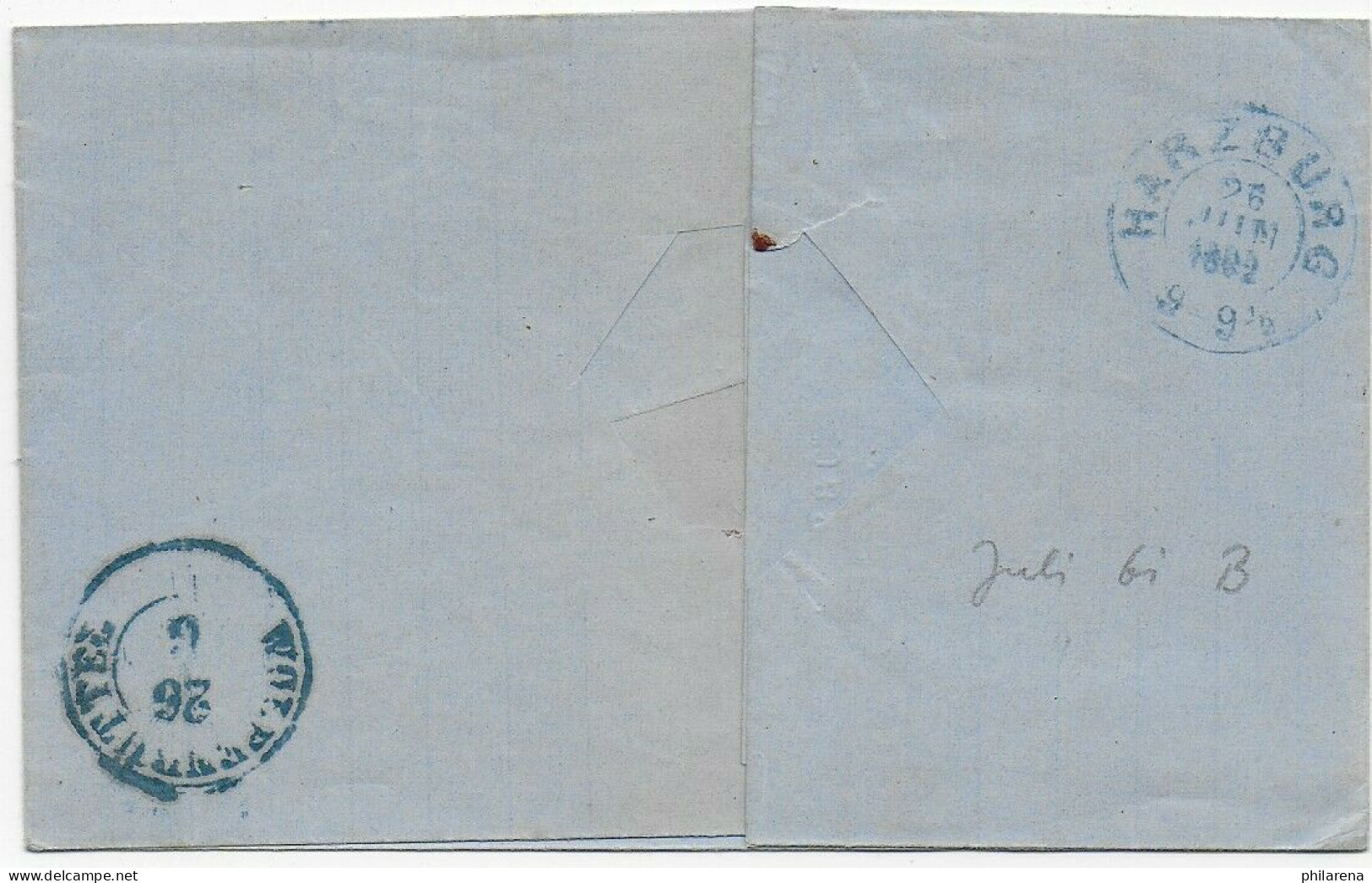 Brief Ohne Inhalt, Jerxheim/Söllingen Nach Harzburg 1862 - Brunswick
