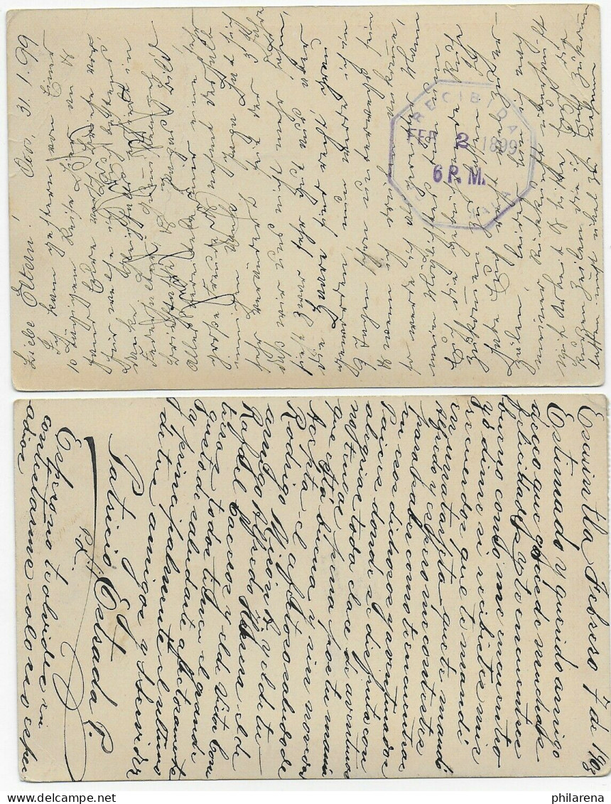 2x Ganzsache Von Guatemala: Nach Heidelberg 1899, Nach Königslutter 1903 - Guatemala