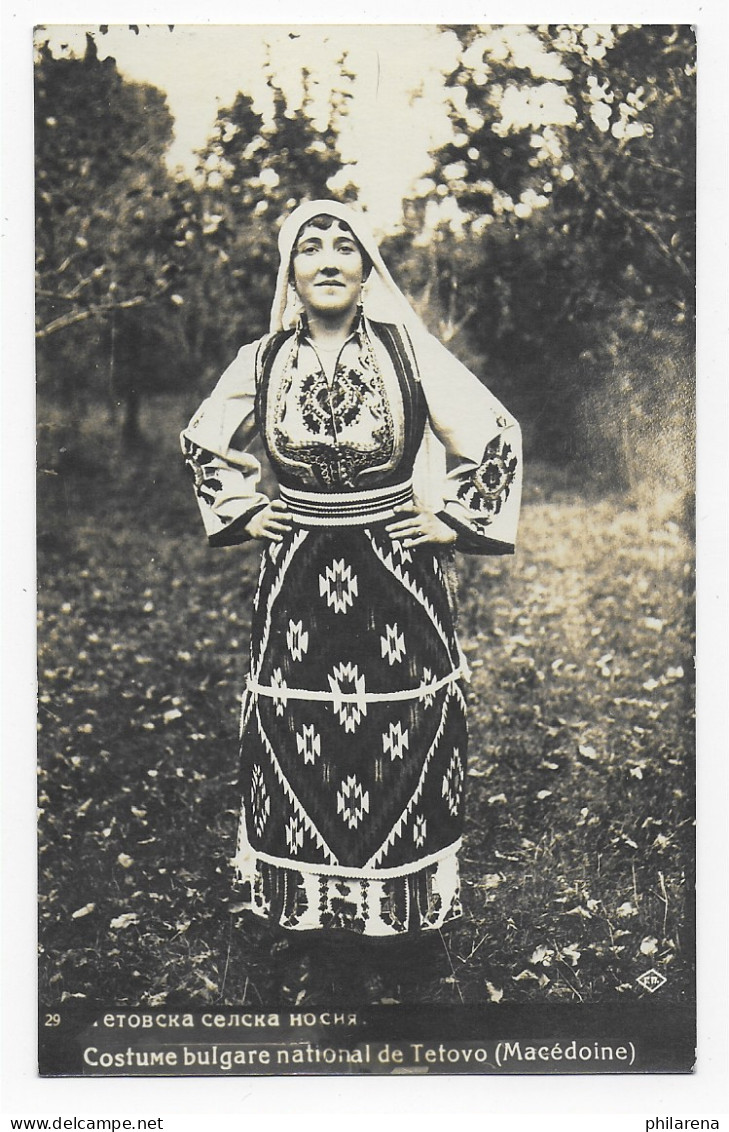 Fotokarte Bulgarische Tracht 1932 Nach Radiumbad - Sonstige & Ohne Zuordnung