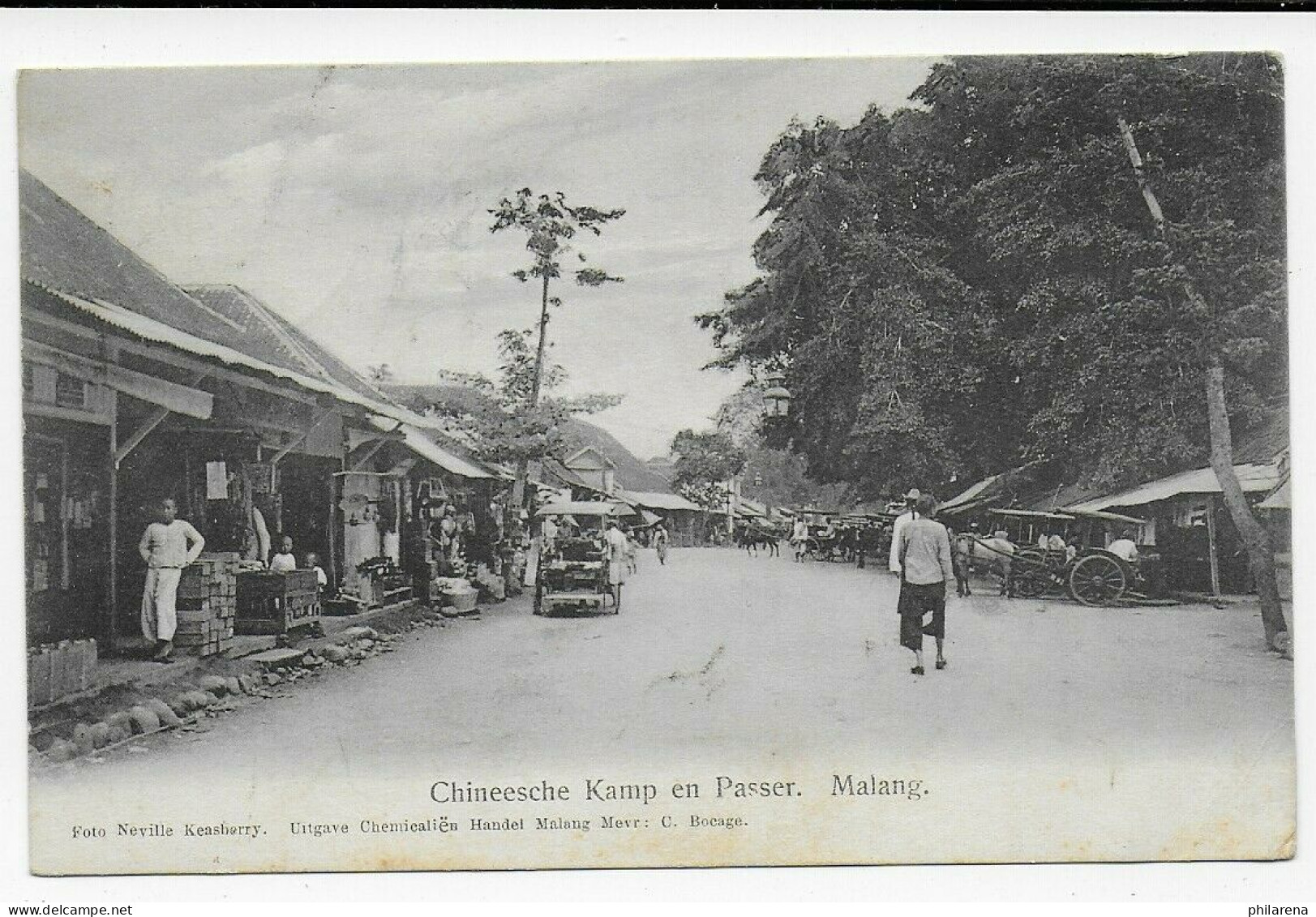 Chineesche Kamp En Passer, Malang, 1912 To Offenburg, Ned. Indie - Niederländisch-Indien