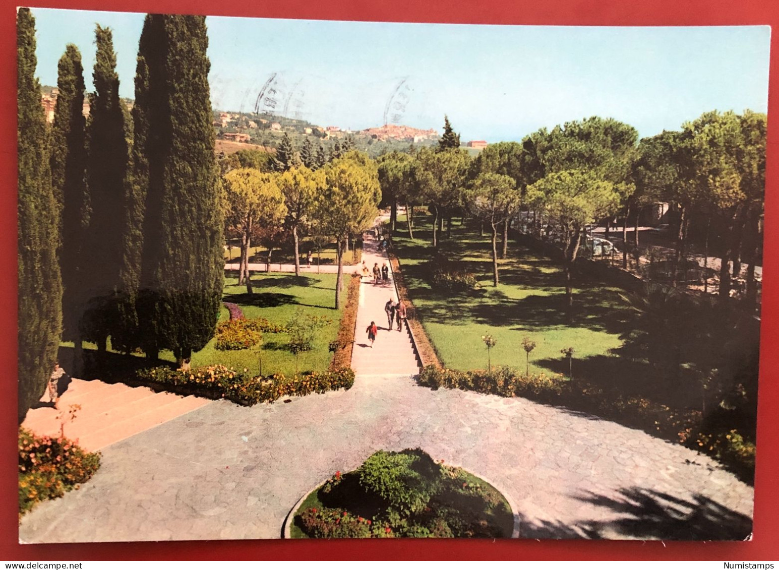 CHIANCIANO TERME Stabilimento «Acquasanta» E Panorama Di Chianciano Alta - 1970 (c237) - Siena