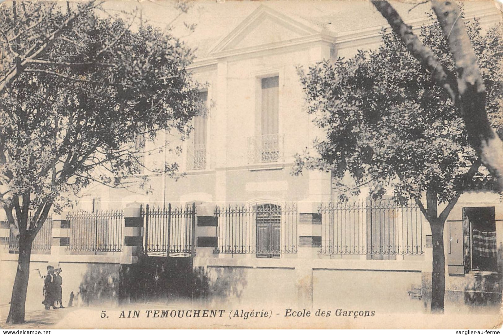 CPA ALGERIE / AIN TEMOUCHENT / ECOLE DES GARCONS - Autres & Non Classés