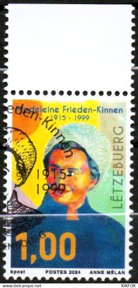 Luxembourg, Luxemburg  2024, MÄRZAUSGABE, MADELEINE FRIEDEN-KINNEN, ESST GESTEMPELT; OBLITERE - Used Stamps