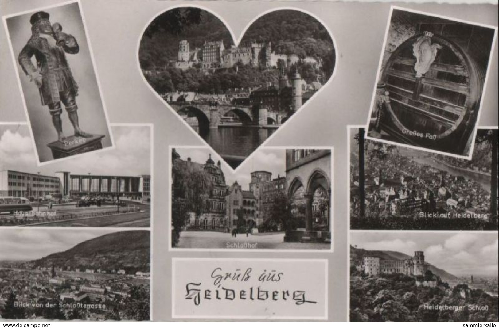 85319 - Heidelberg - U.a. Grosses Fass - Ca. 1960 - Heidelberg