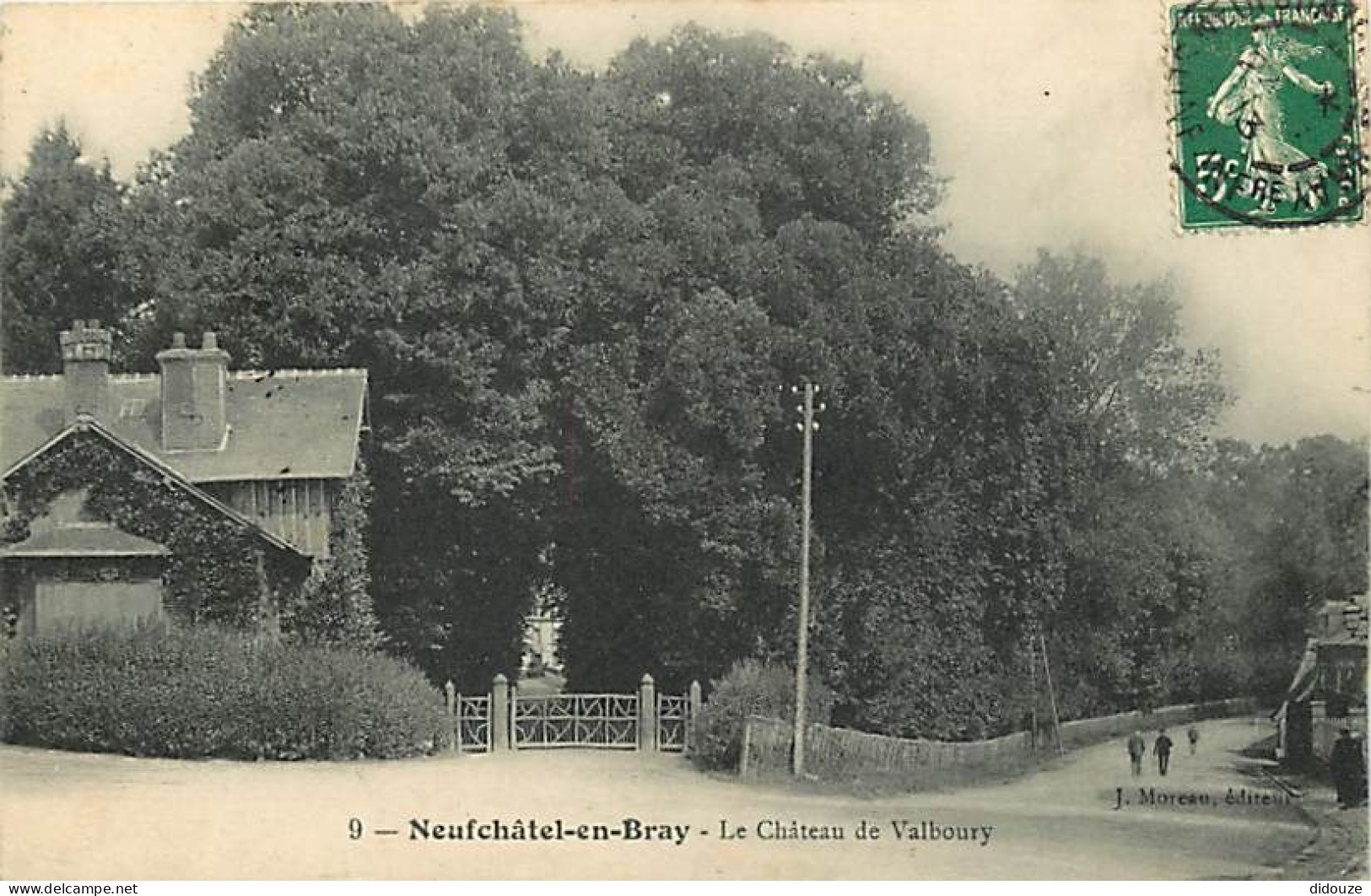 76 - Neufchatel En Bray - Le Château De Valboury - Oblitération Ronde De 1913 - CPA - Voir Scans Recto-Verso - Neufchâtel En Bray