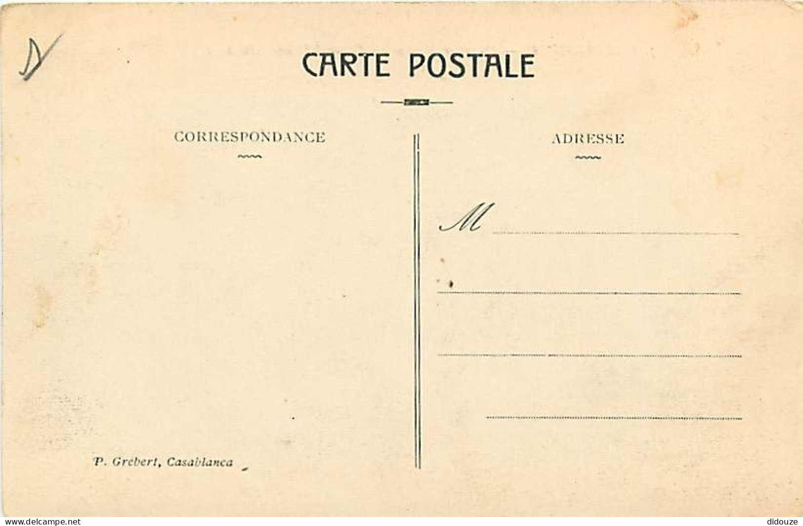 Pays - Maroc - Casablanca - Quartier Avenue Du Gènèral-Drude (côté Sud) - CPA - Voir Scans Recto-Verso - Casablanca