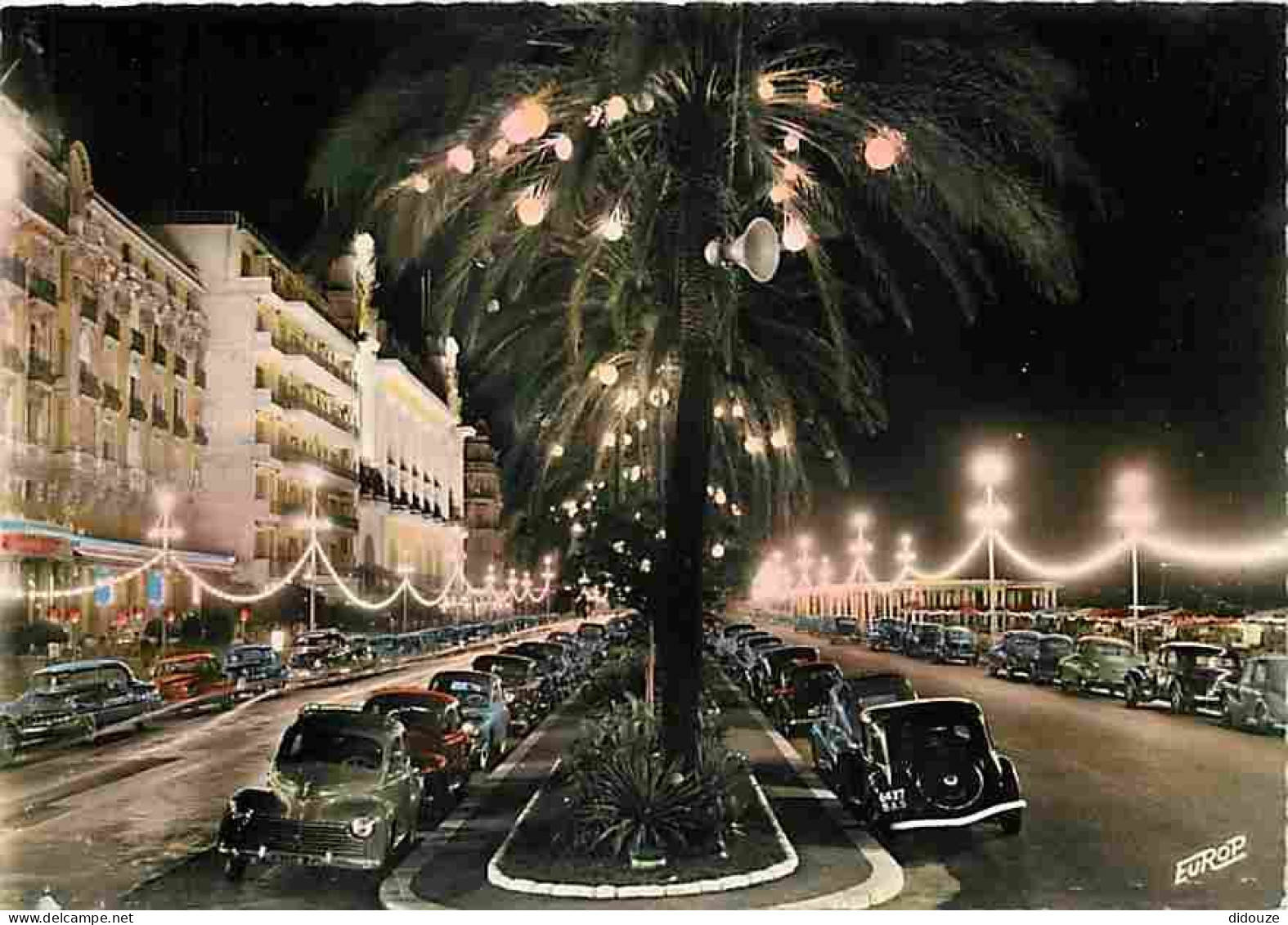 Automobiles - Nice - Promenade Des Anglais La Nuit - CPM - Voir Scans Recto-Verso - Turismo