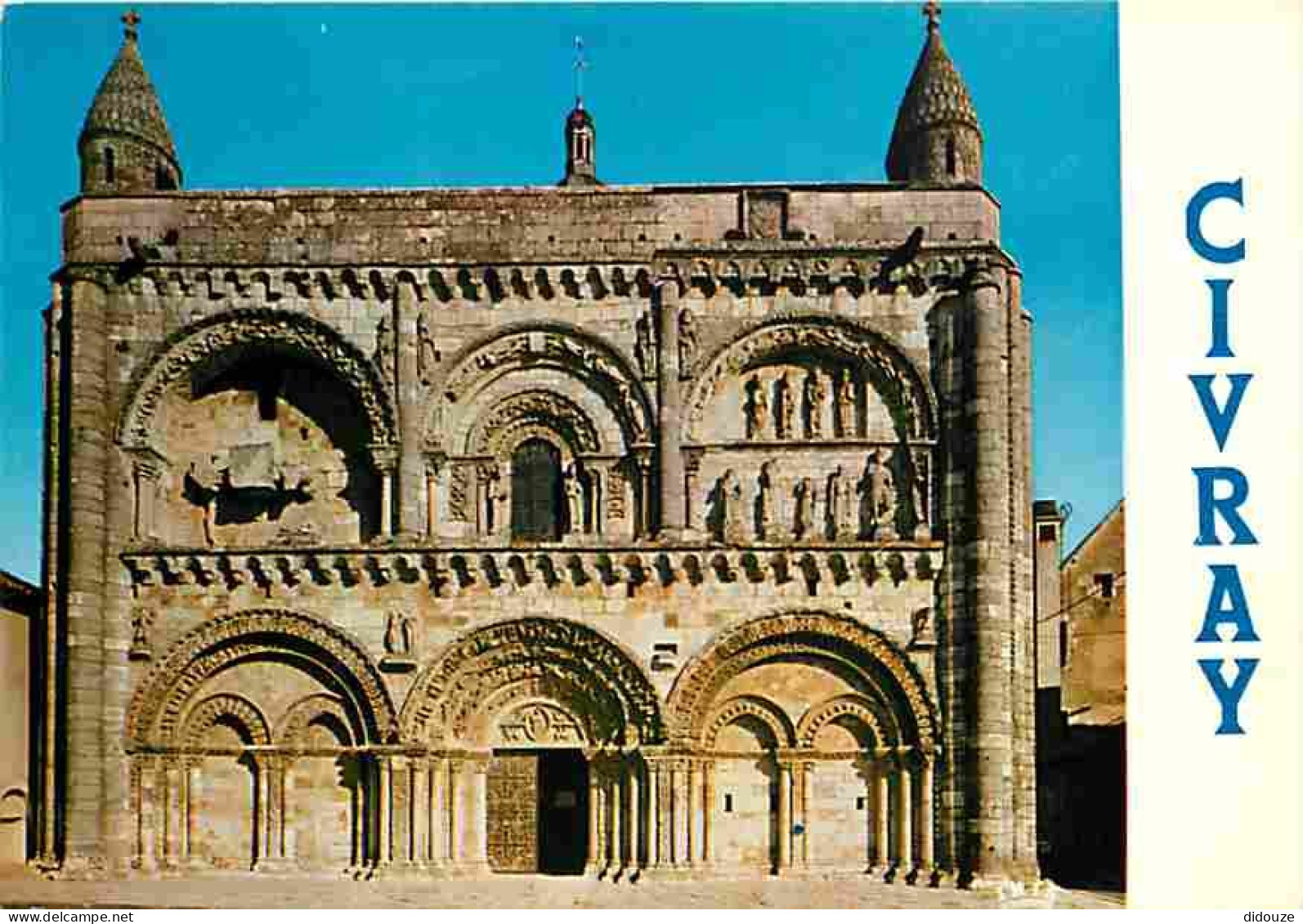 86 - Civray - Eglise Saint Nicolas - La Façade - Carte Neuve - CPM - Voir Scans Recto-Verso - Civray
