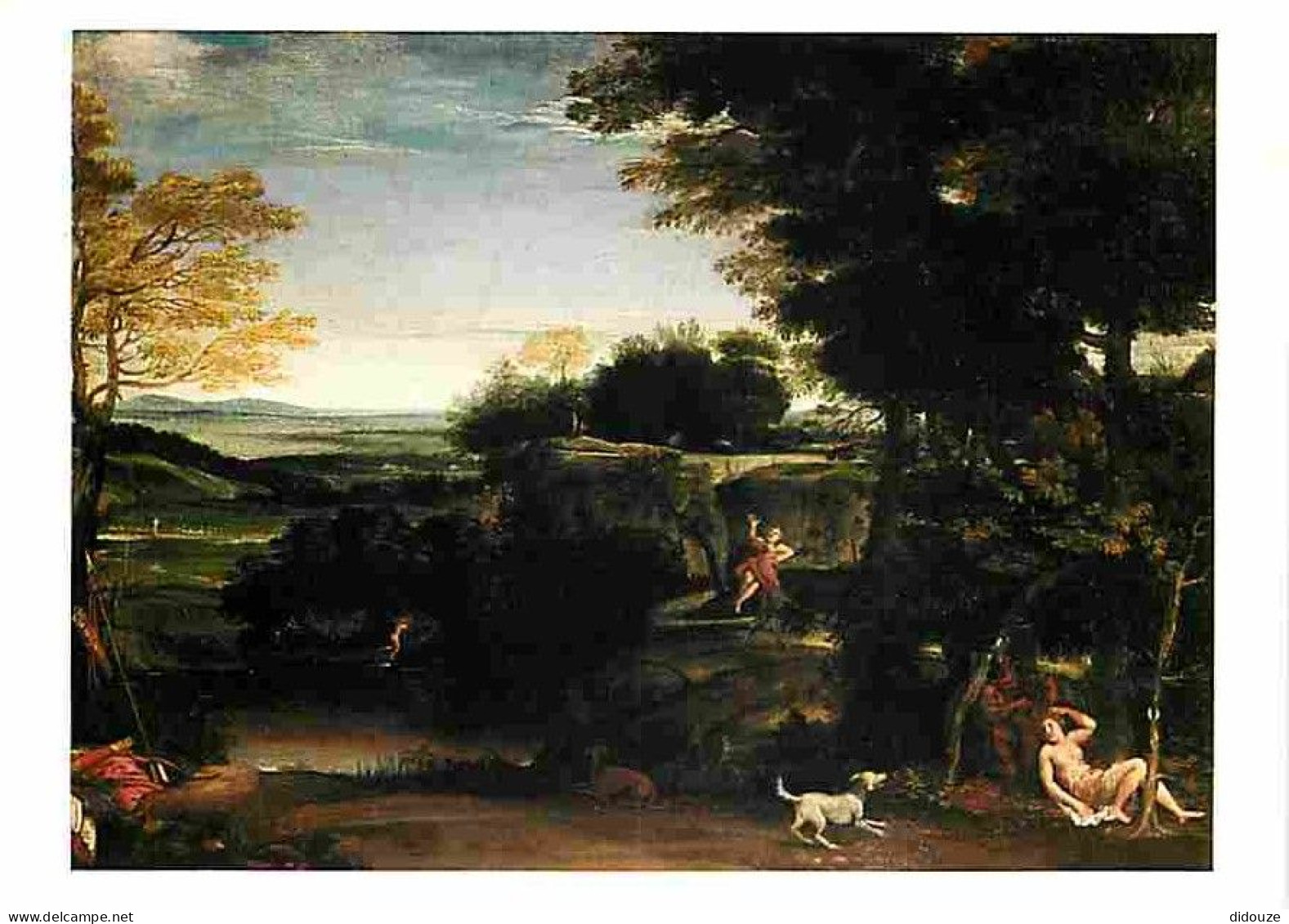 Peinture - Domenichino - Paesaggio Con Silvia E Il Satiro - CPM - Voir Scans Recto-Verso - Peintures & Tableaux