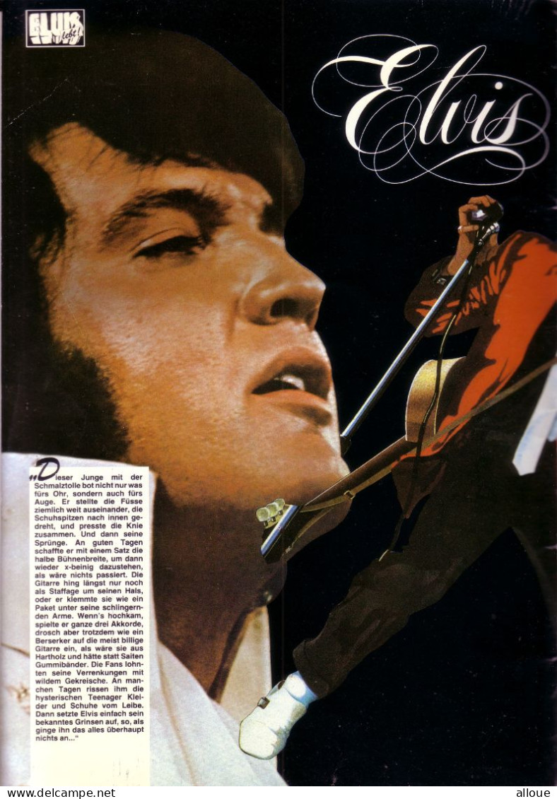 ELVIS LEBT ! (ELVIS PRESLEY DES VIES) - 36 Pages + Double POSTER (MAGAZINE ALLEMAND) - Música