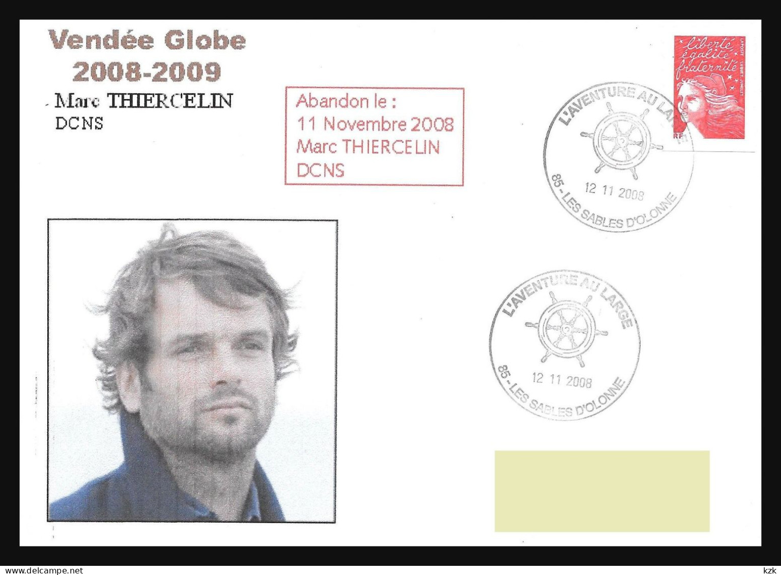 1 19	155/156		Vendée Globe 2008/09	-	Marc Thiercelin Sur DCNS - Segeln