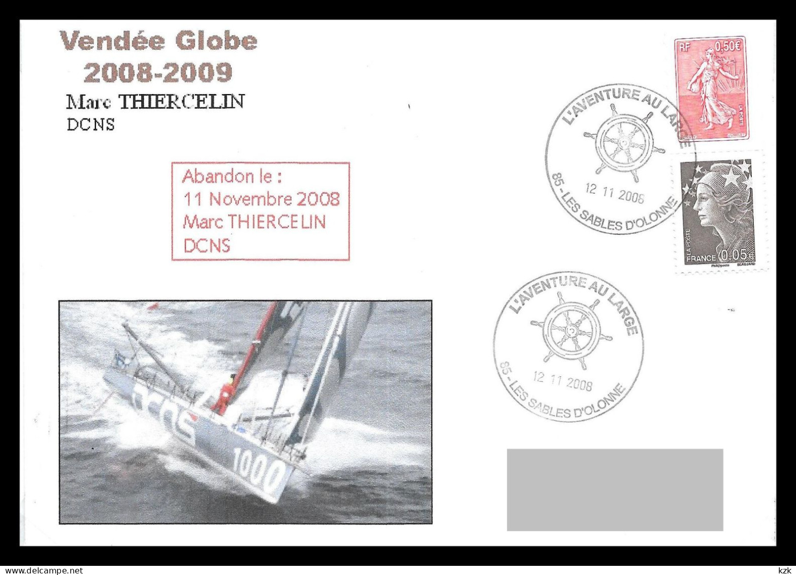 1 19	155/156		Vendée Globe 2008/09	-	Marc Thiercelin Sur DCNS - Sailing