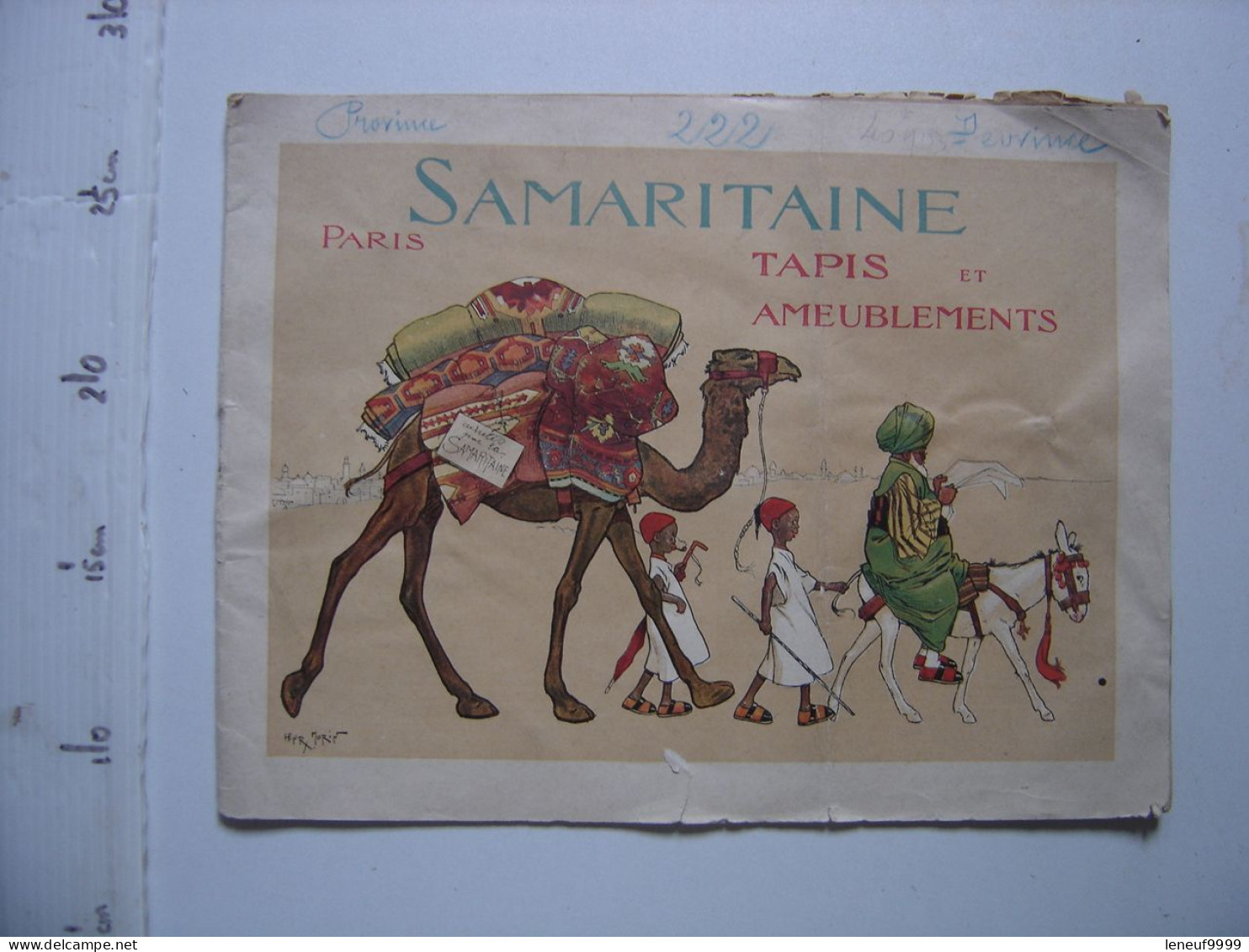 Brochure Catalogue SAMARITAINE Paris Tapis Et Ameublements HENRY MORIN - Publicidad
