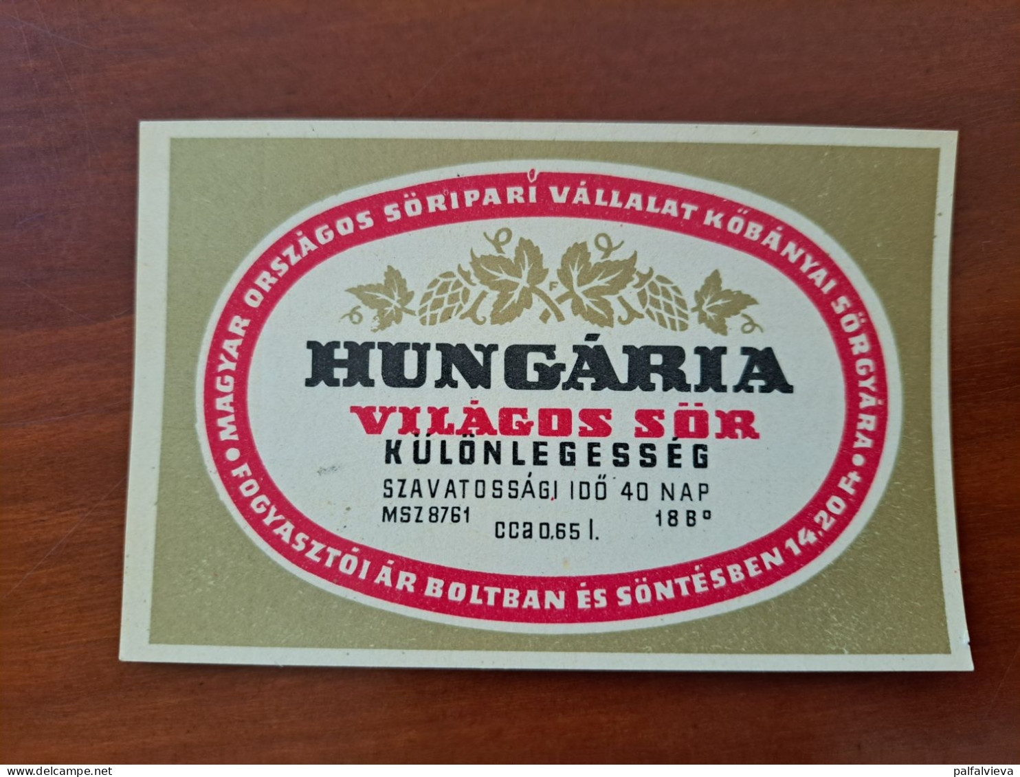 Beer Label Hungary, Kőbánya - Hungária - Birra