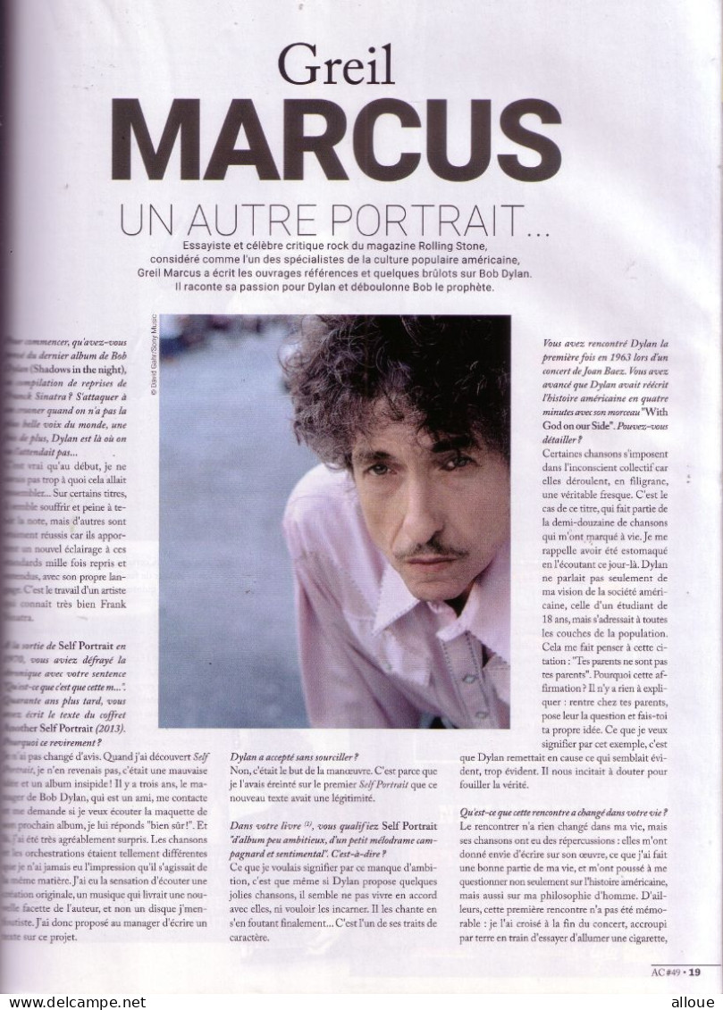 BOB DYLAN - GUITARIST ACOUSTIC N°49 2015- RICKIE LEEJONES-MADISEN WARD & THE MAM - Musique