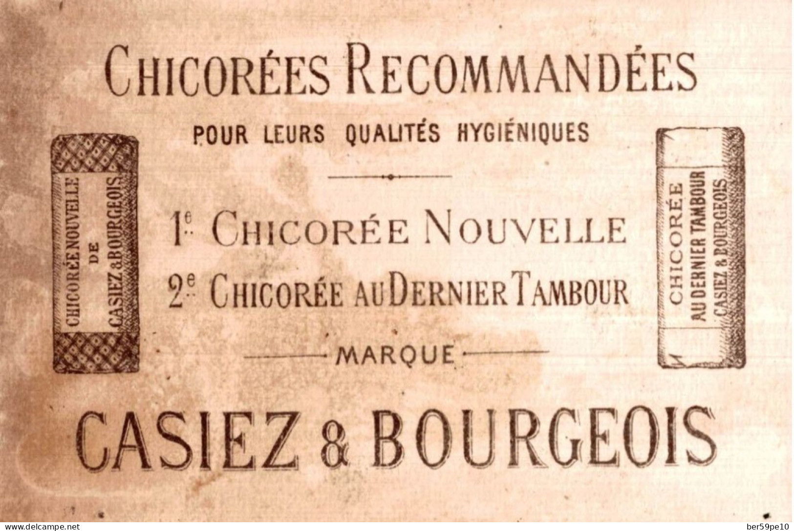 CHROMO CHICOREE NOUVELLE DE CASIEZ & BOURGEOIS LE SOLEIL - Thee & Koffie