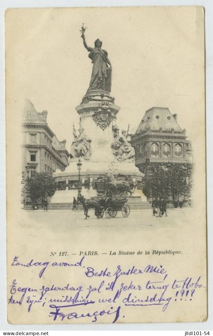 75 - Paris, La Statue De La République (lt8) - Plazas
