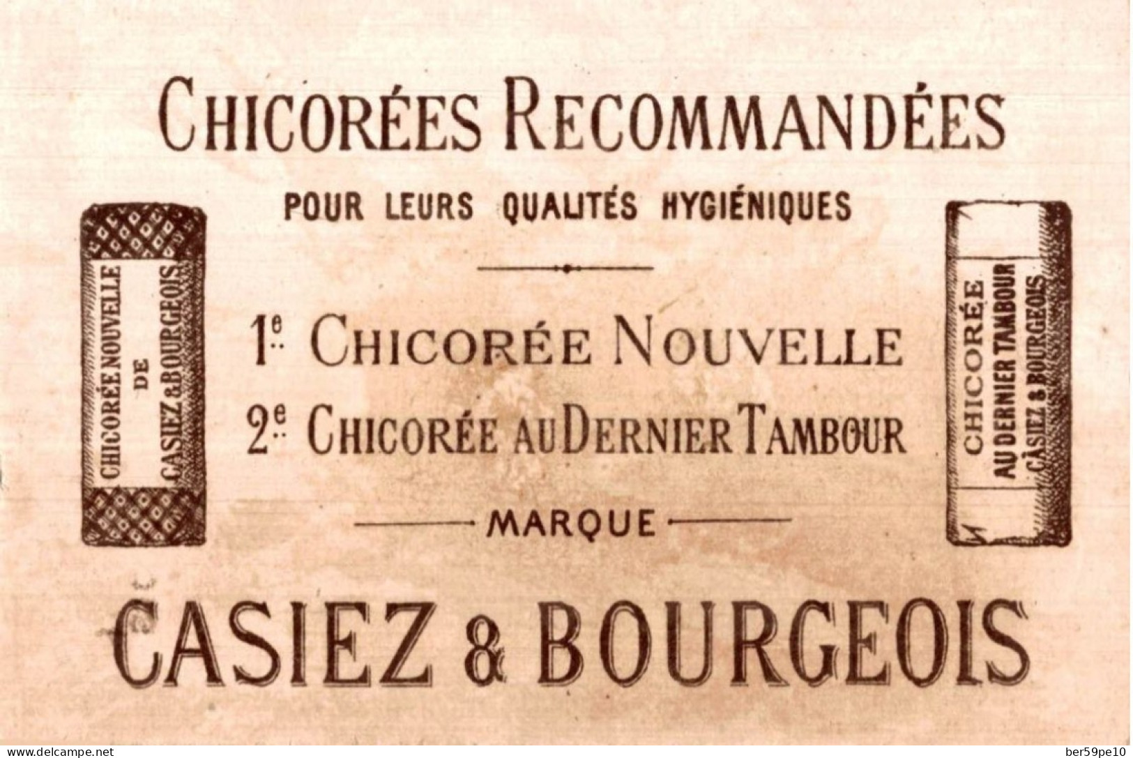 CHROMO CHICOREE NOUVELLE DE CASIEZ & BOURGEOIS L'AIR - Tea & Coffee Manufacturers
