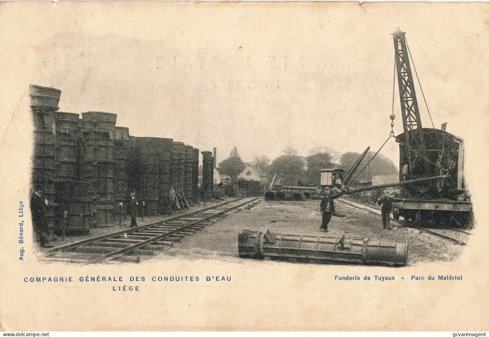 LIEGE   COMPAGNIE GENERALE DES CONDUITES D'EAU        2 SCANS - Liege