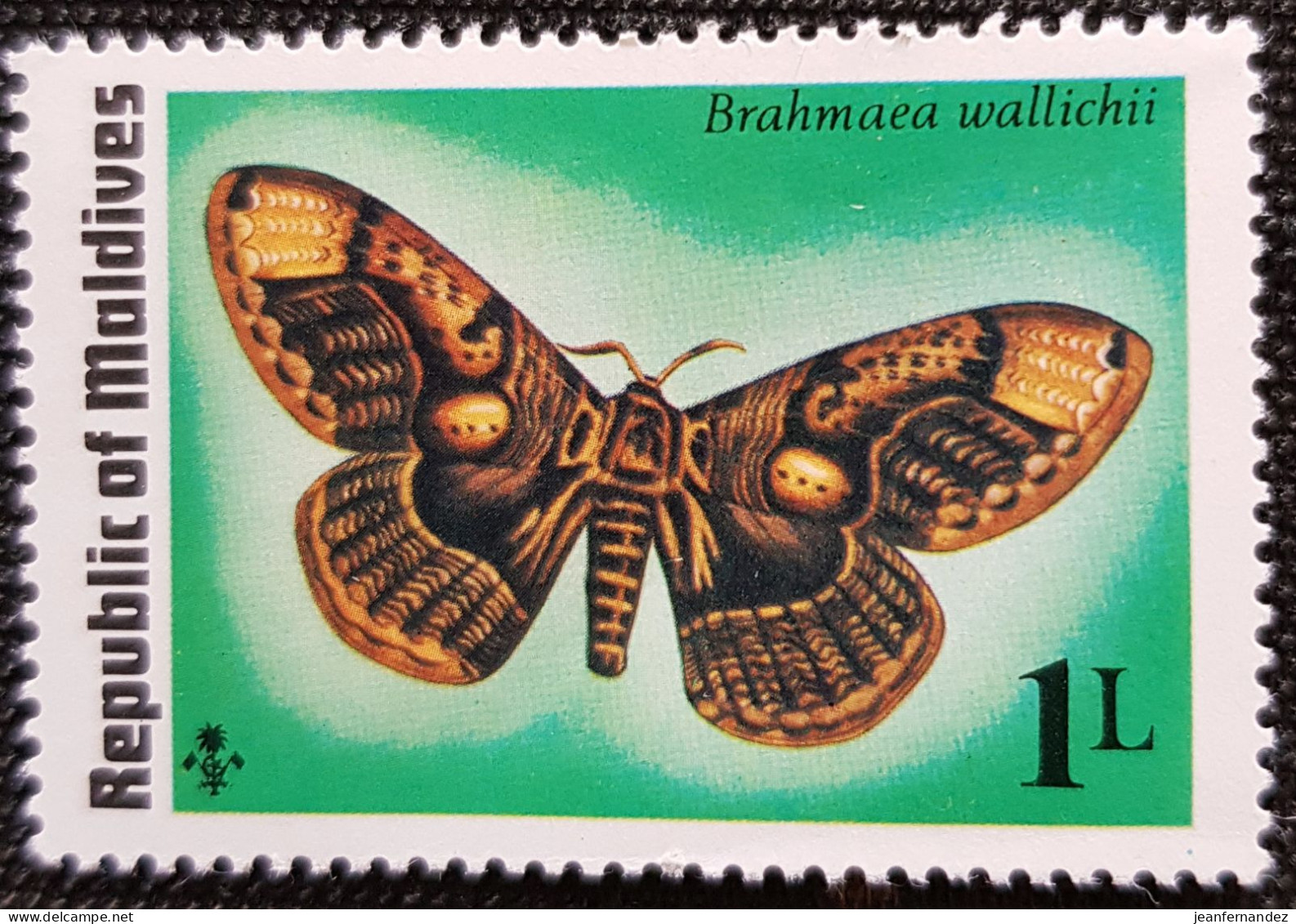 Maldives 1975 Butterflie  Stampworld N° 604 - Maldiven (1965-...)