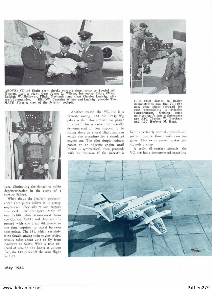 Brochure De Présentation De L'Aéronef Américain Lockheed Jetstar - 1963 - Sonstige & Ohne Zuordnung