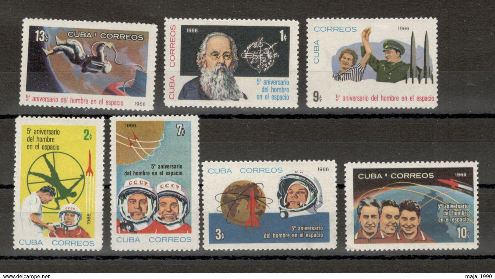 CUBA - MNH SET - COSMOS - SPACE - 1966. - Neufs