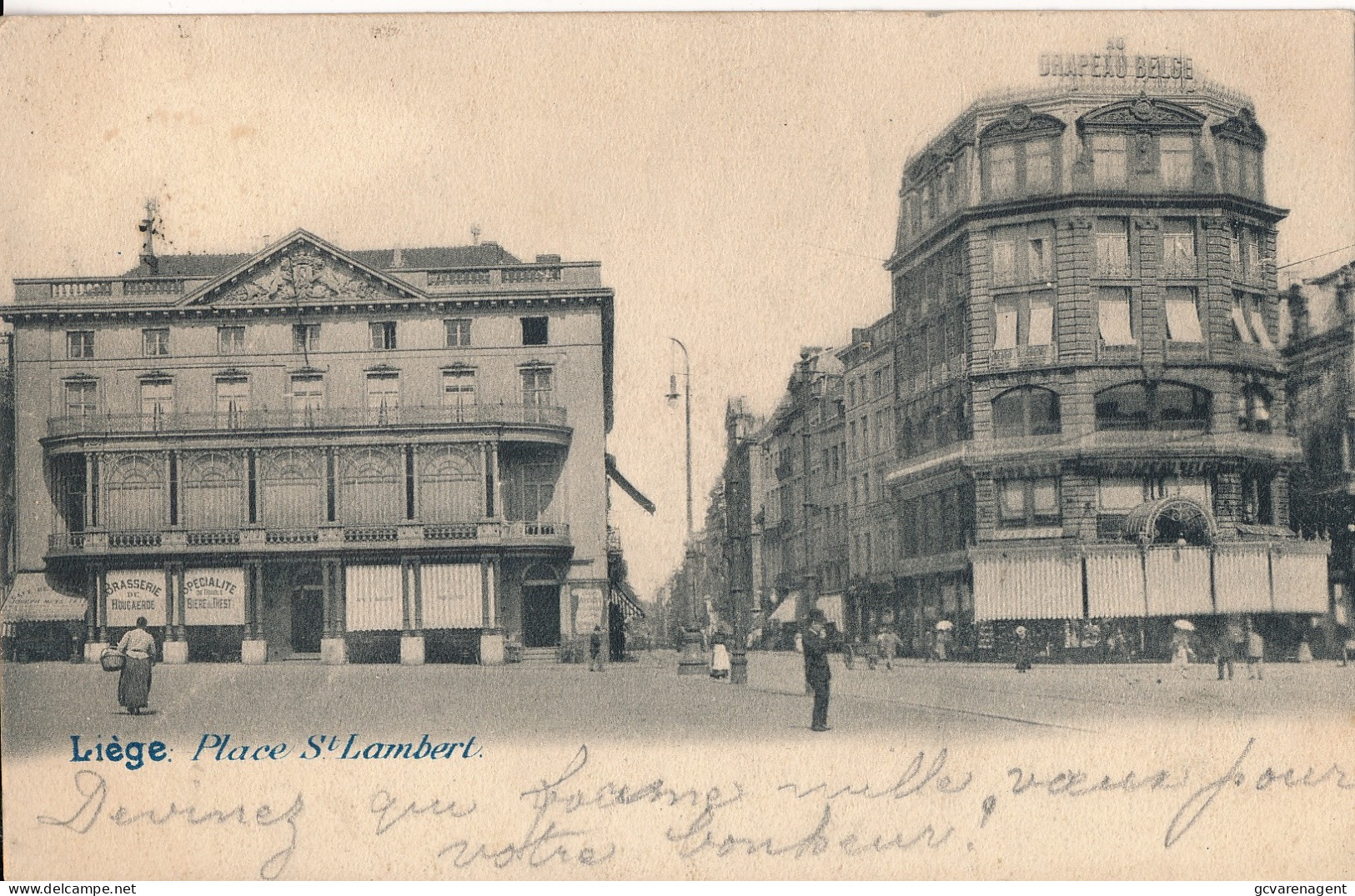 LIEGE       PLACE ST.LAMBERT      2 SCANS - Liege