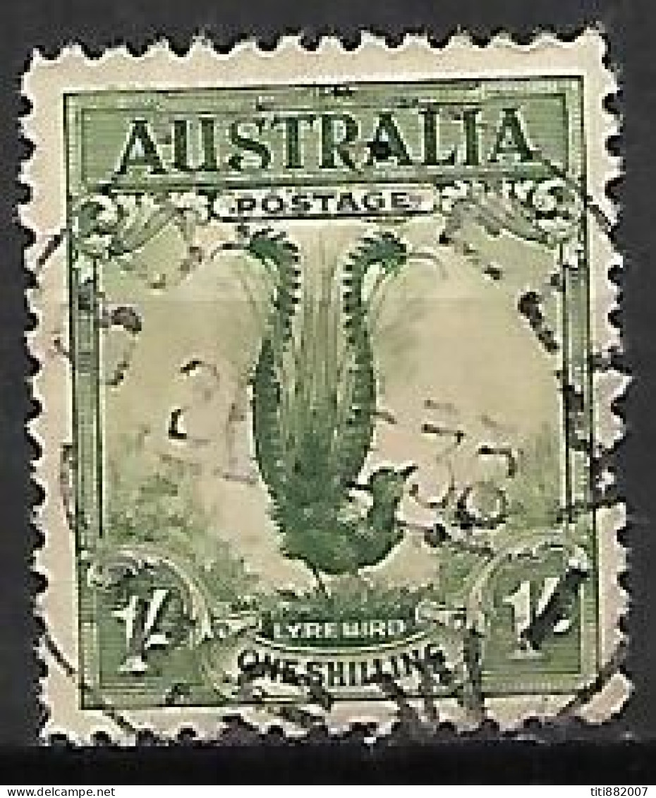 AUSTRALIE   -  1932.   Y&T N° 88 Oblitéré.  Oiseau Lyre. - Usati