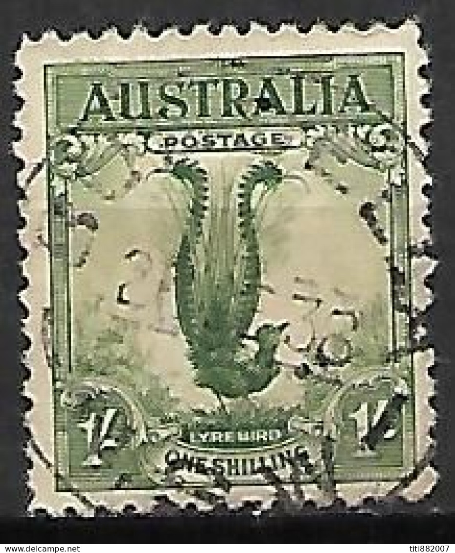AUSTRALIE   -  1932.   Y&T N° 88 Oblitéré.  Oiseau Lyre. - Used Stamps
