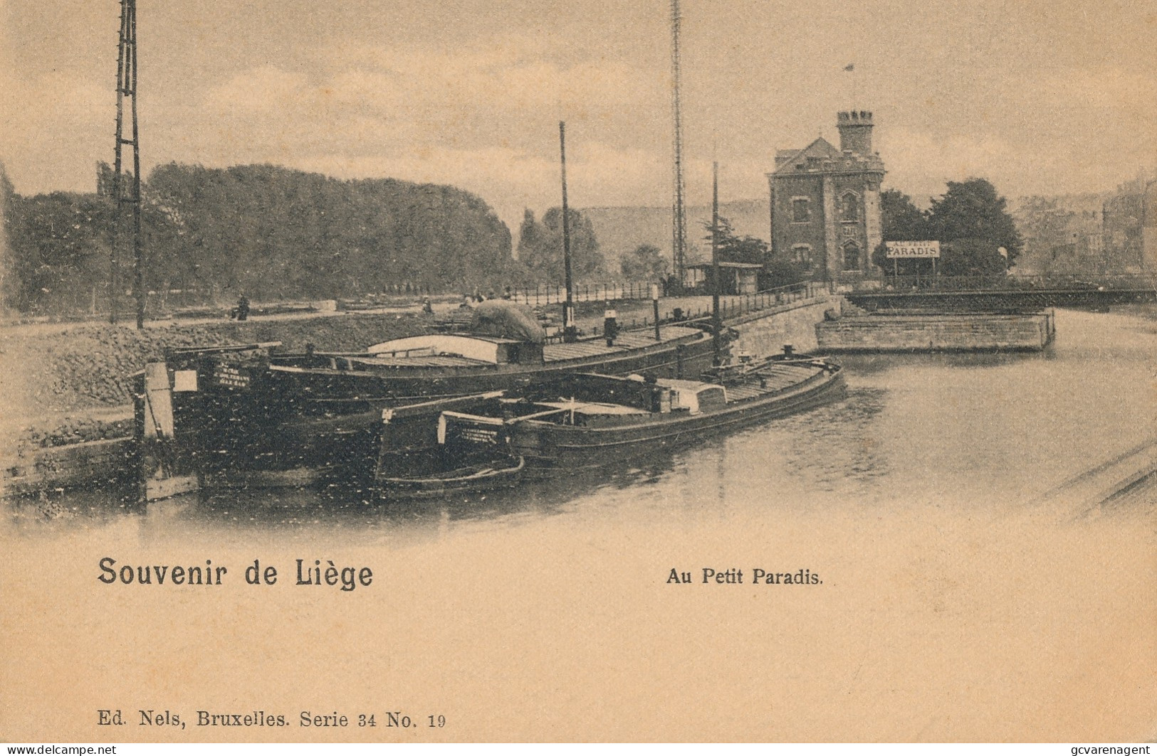 SOUVENIR DE LIEGE   AU PETIT PARADIS     2 SCANS - Lüttich