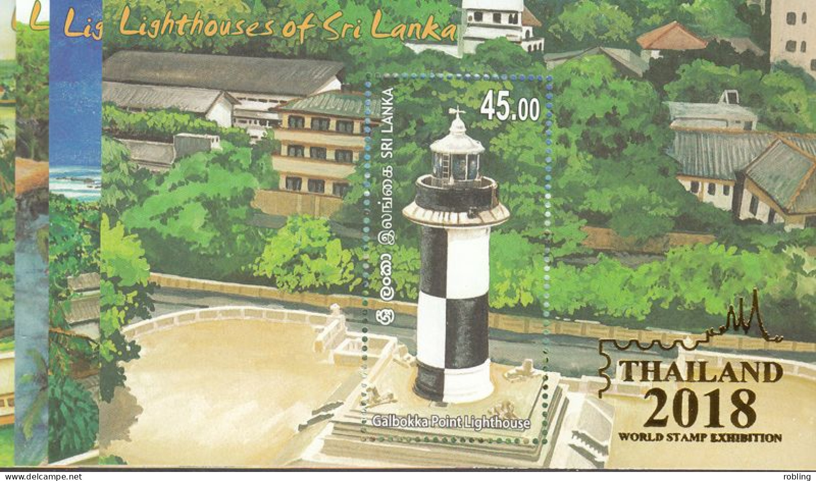 Sri Lanka 2018 Lighthouses Of Sri Lance.4 Sheetlets. Overprint Thailand 2018 - Lighthouses