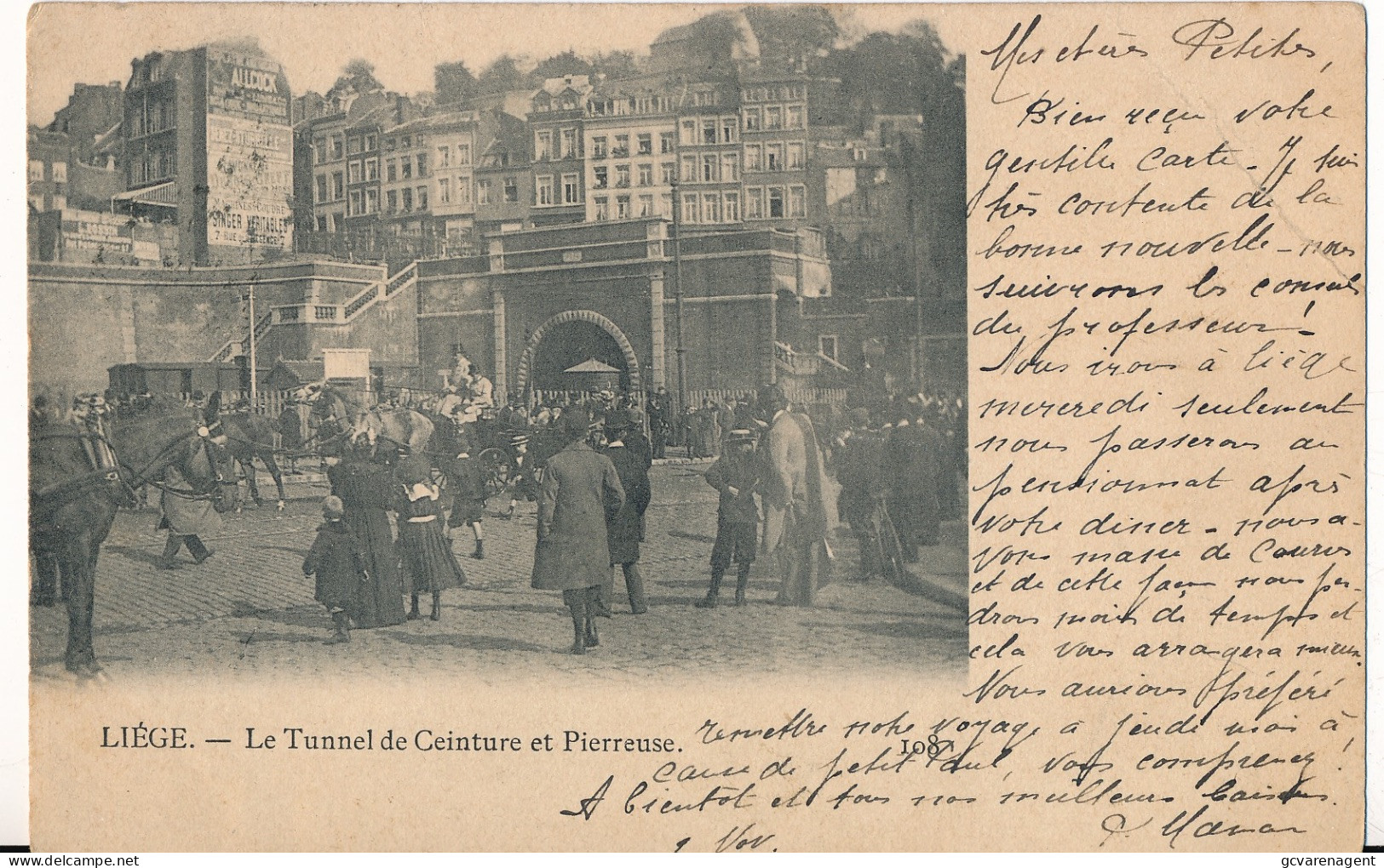 LIEGE    LE TUNNEL DE CEINTURE ET PIERREUSE         2 SCANS - Lüttich