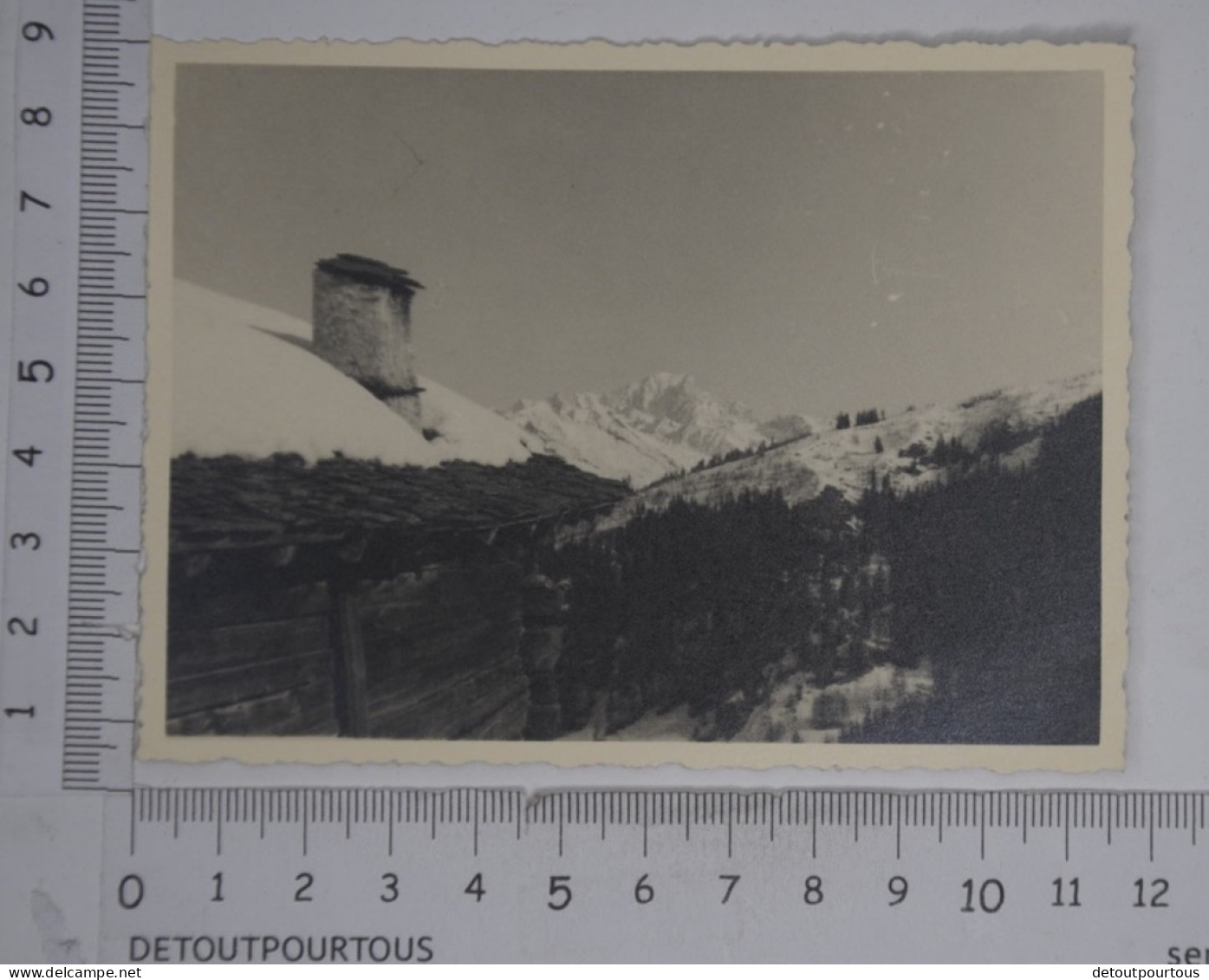 X2 Photos Photographie Chalets à PRACONDUIT 73210 LA PLAGNE Savoie Tarentaise 1943 - Oggetti