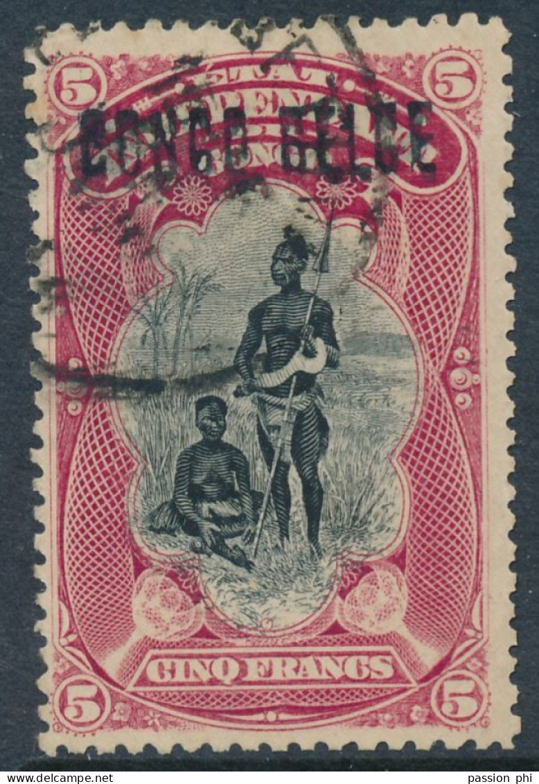 B7 BELGIAN CONGO 1909 ISSUE COB 38L1 USED - Gebraucht