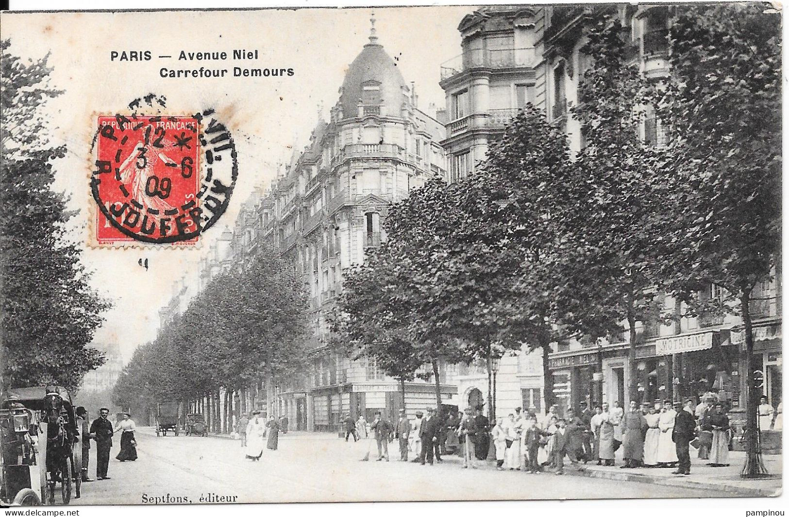PARIS 17ème - Avenue Niel, Carrefour Demours - Animée - Arrondissement: 17