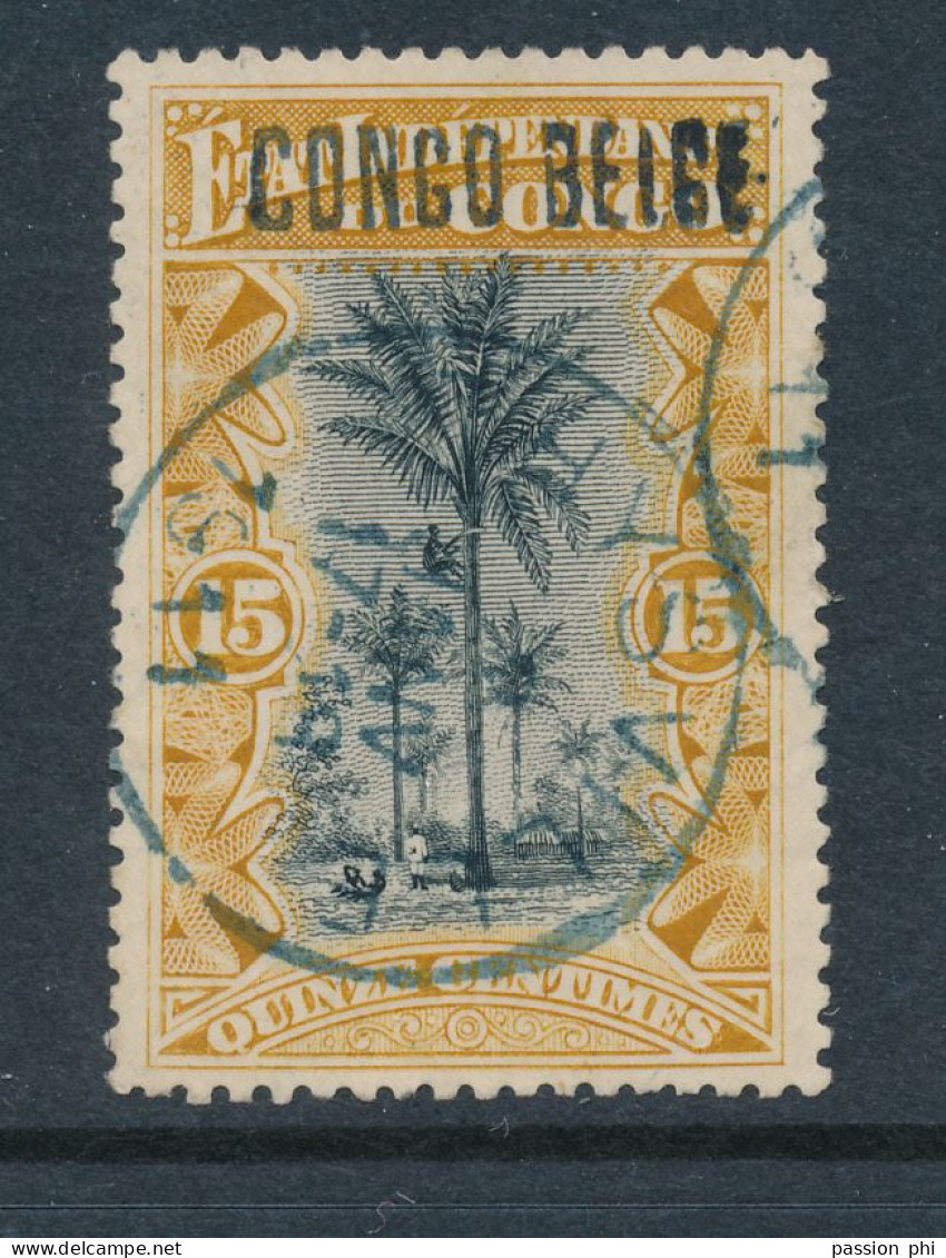 B7 BELGIAN CONGO 1909 ISSUE COB 32L5 USED - Gebraucht