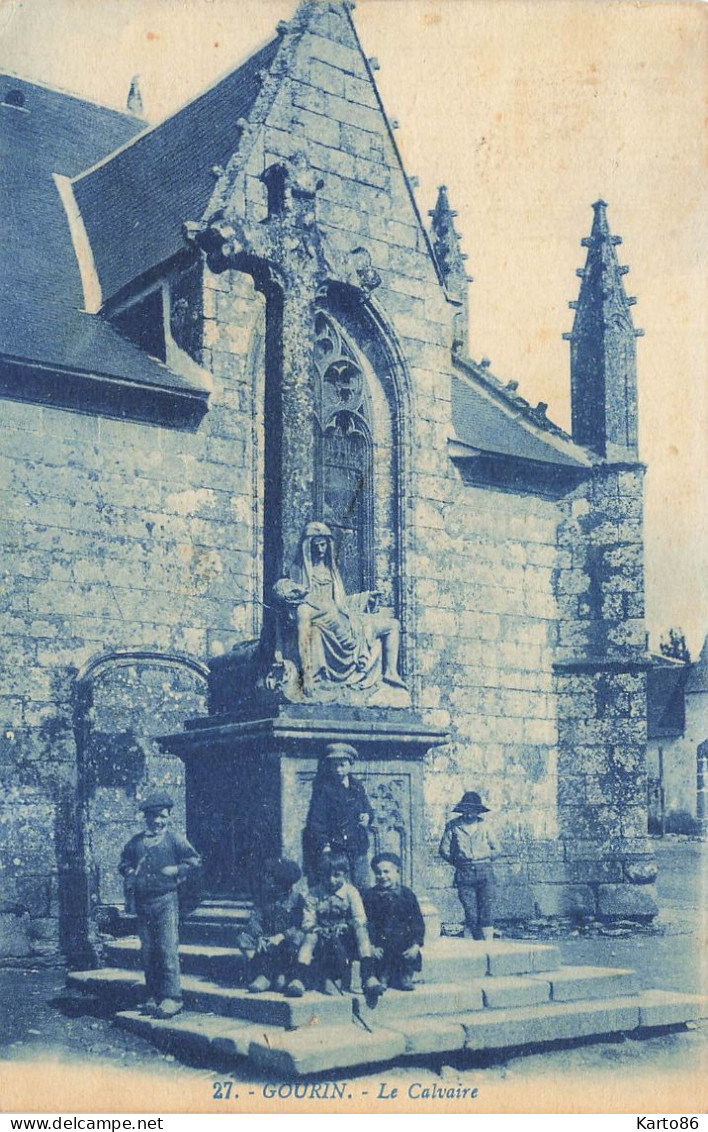 Gourin * Le Calvaire * Enfants Villageois - Gourin