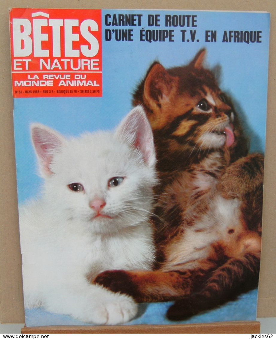051/ LA VIE DES BETES / BETES ET NATURE N° 51 Du 3/1968, Voir Sommaire - Animali