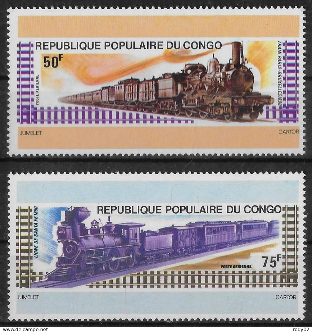 CONGO - LOCOMOTIVES - PA 206 ET 207 - NEUF** MNH - Treinen