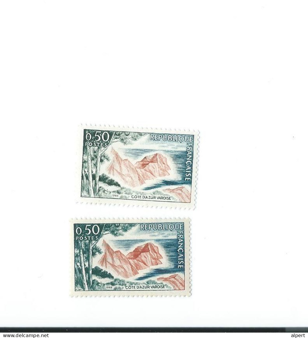 1391 B Impression Défectueuse Bistre Extra Pâle.- 1 Normal Livré - Unused Stamps