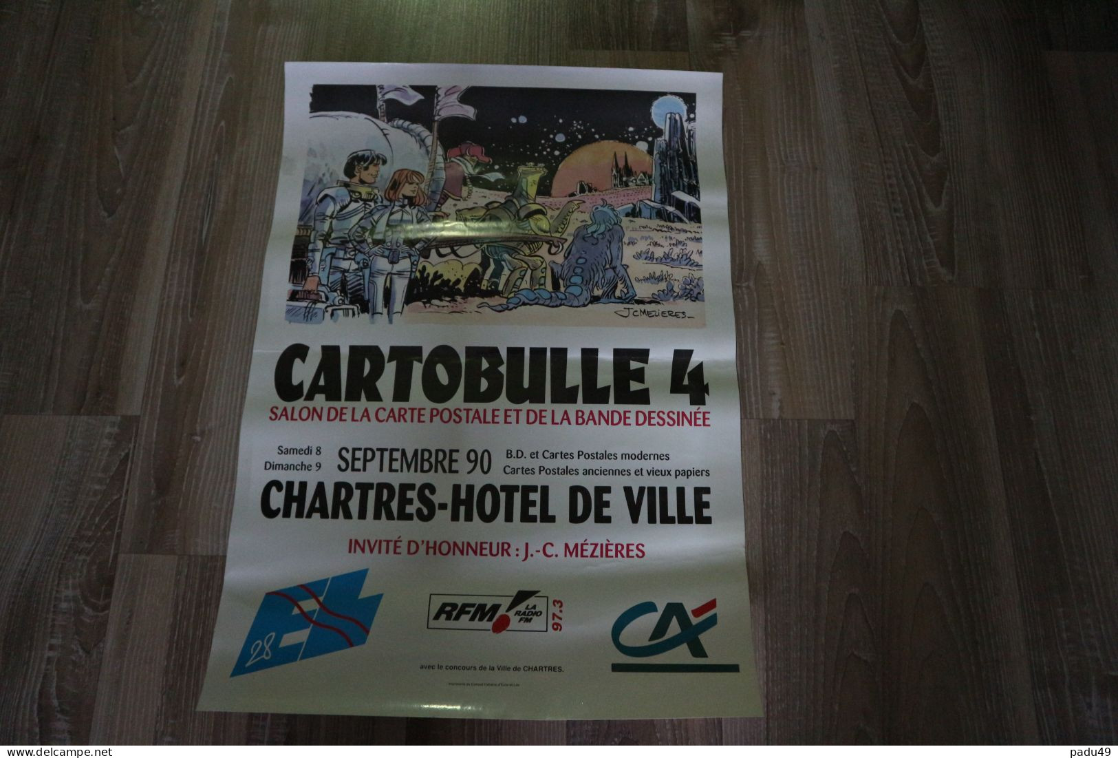 JC MEZIERES CARTO BULLE 1990 - Affiches & Offsets