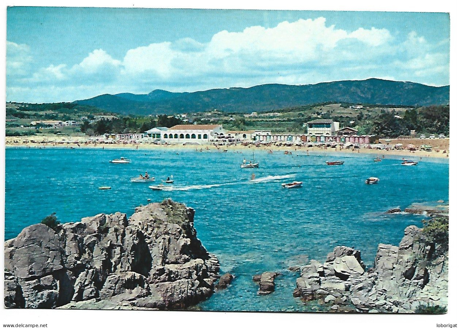 LA PLAYA DESDE EL CAMINO DE RONDA / THE BEACH FROM RONDA WAY.- COSTA BRAVA.- S'AGARO .- ( CATALUNYA ) - Gerona