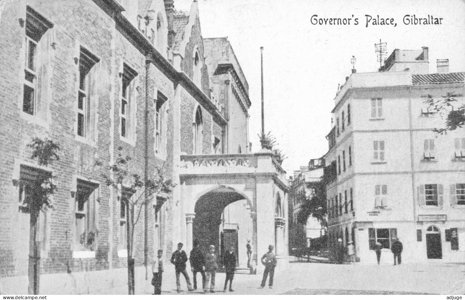 CPA- GIBRALTAR - Governor's Palace -Ed. Benzaquen & Co* 2 Scans - Gibraltar