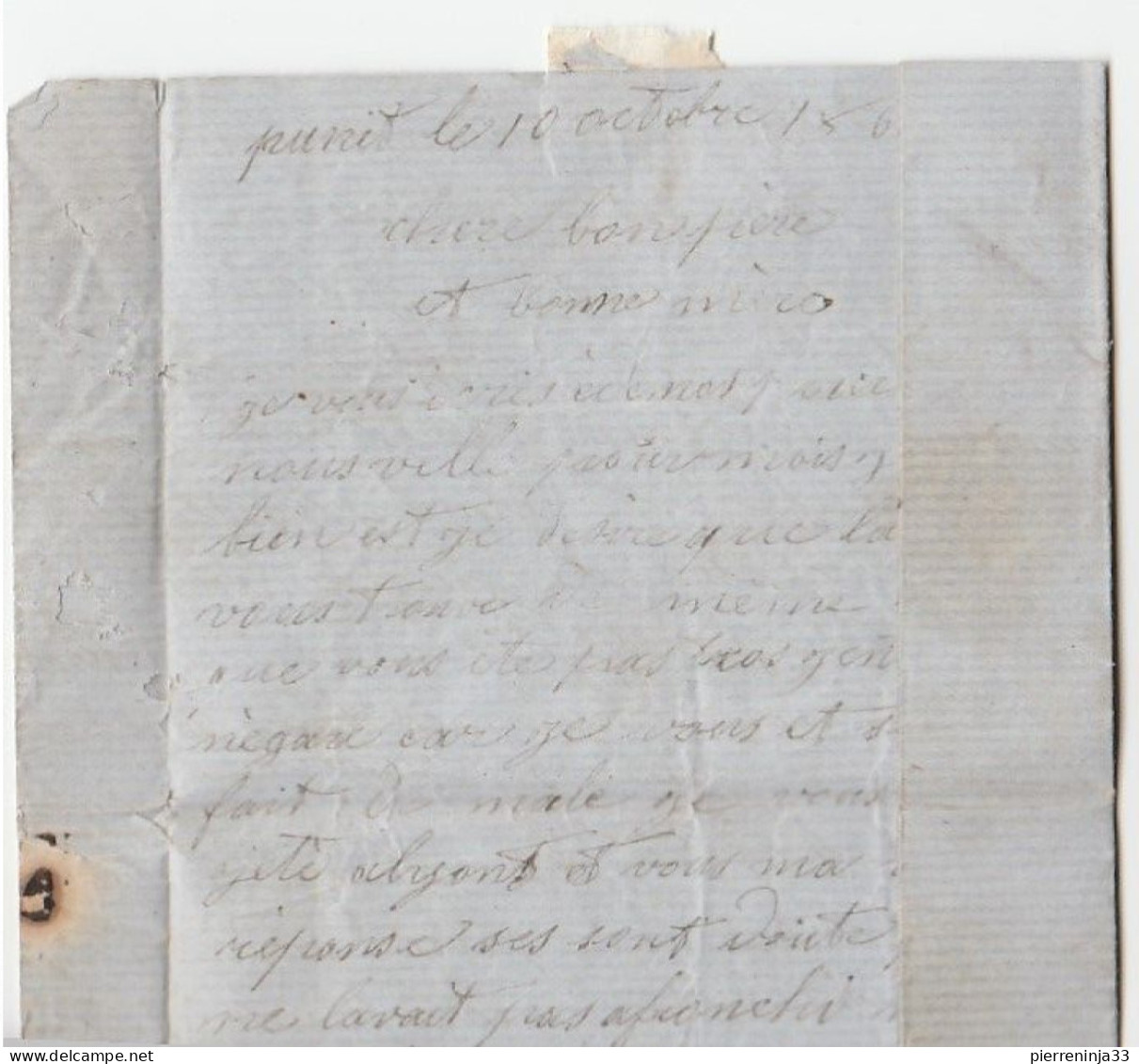 Lettre Avec Napoléon N°29, Oblitération L'Arbresle/ Rhône, Boîte Rurale "B", 1868 - 1863-1870 Napoleone III Con Gli Allori
