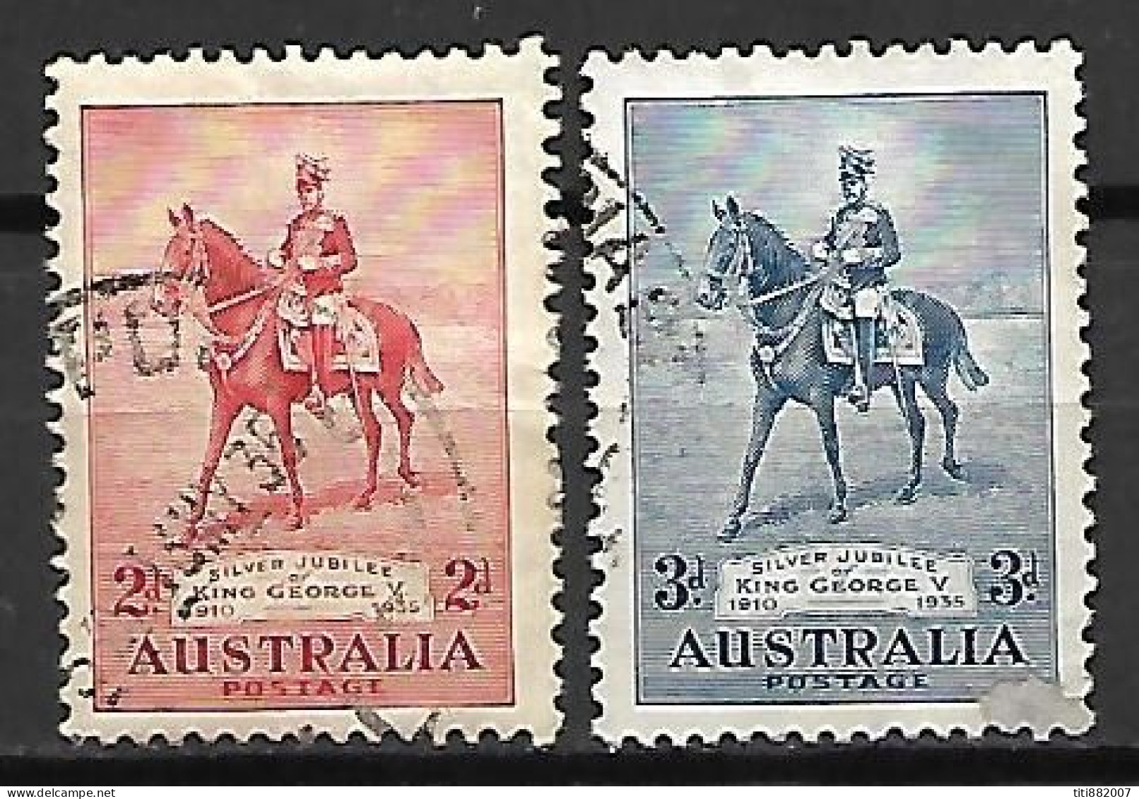 AUSTRALIE   -  1935 .  Y&T N° 102 / 103 Oblitérés - Used Stamps