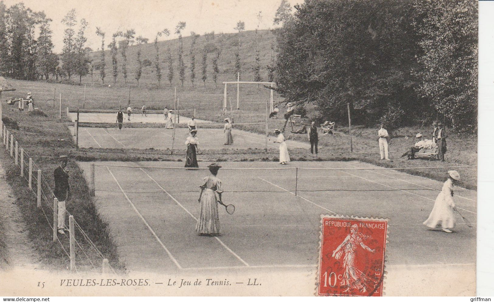 VEULES LES ROSES LE JEU DE TENNIS 1907 TBE - Veules Les Roses