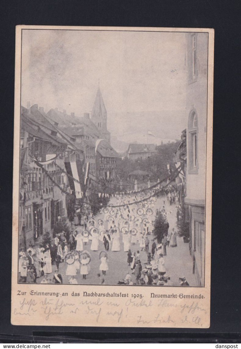 Dt. Reich AK Nachbarschaftsfest 1905  Neue Markt Gemeinde Einbeck - Einbeck