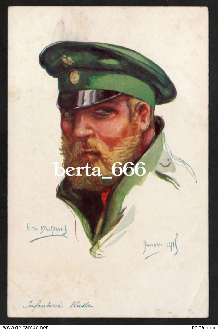 Nos Alliés * Infanterie Russe * Illustrateur Emile Dupuis * WWI Militaria - Dupuis, Emile