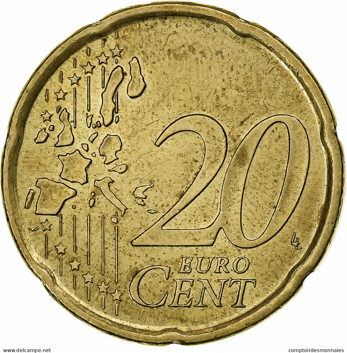 Espagne, Juan Carlos I, 20 Euro Cent, 2000, Madrid, SUP, Laiton, KM:1044 - Spagna