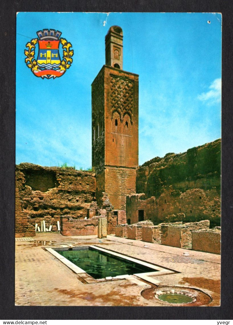 Maroc - RABAT - Armoiries De La Ville Et Minaret Du Chellah ( Jeff N° A. 2119) Postée En 1972 - Rabat